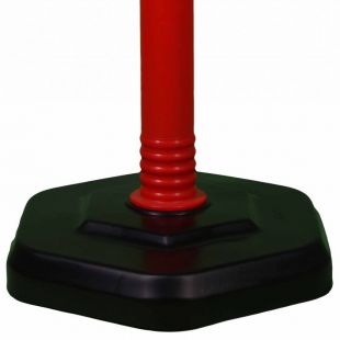 Słupek wygrodzeniowy U-12b | PCV, elastyczny, odblaskowy, czerwony